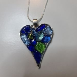 Sea Glass Heart Necklace